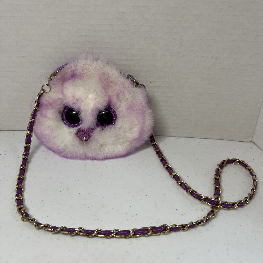 TY Fashion Ostrich Kenya Mini Purse 2020 beanie boos kids clutch Purple Plush